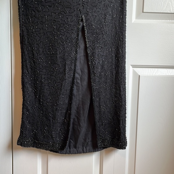 Black sequin event gown - Picture 3 of 5